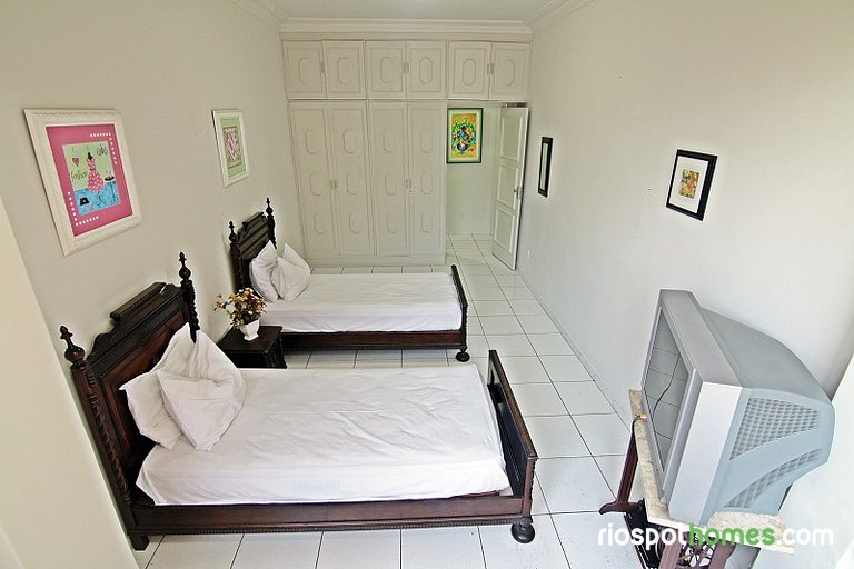 Cómodo apartamento de dos dormitorios en Copacabana - Rio de