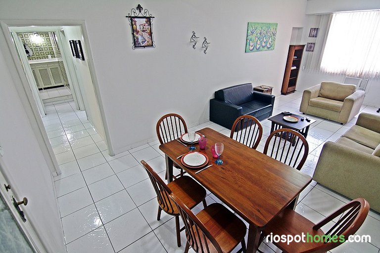 Cómodo apartamento de dos dormitorios en Copacabana - Rio de