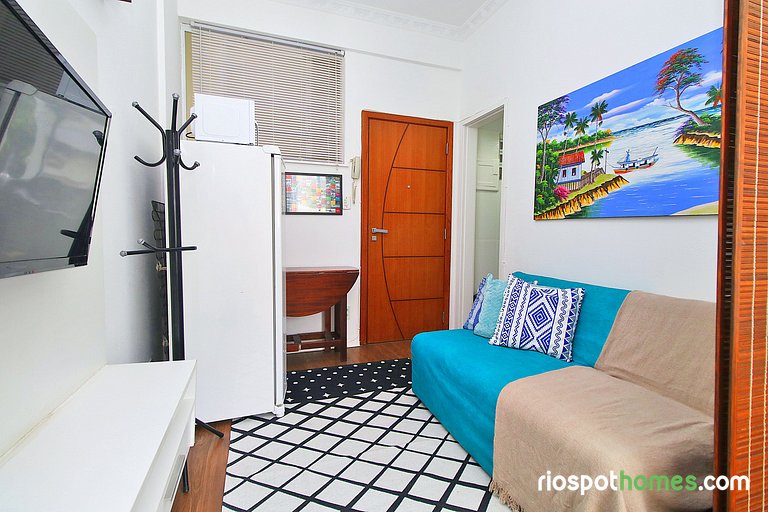 Apartamento económico con aire acondicionado y comodidades g