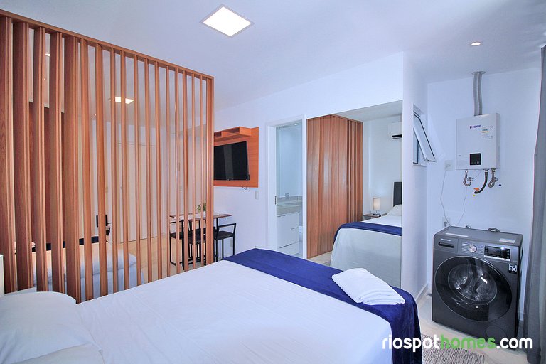 Studio moderno na Praia de Copacabana C062