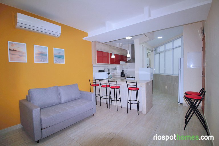 Conforto e Estilo em Ipanema | 2 Quartos D056