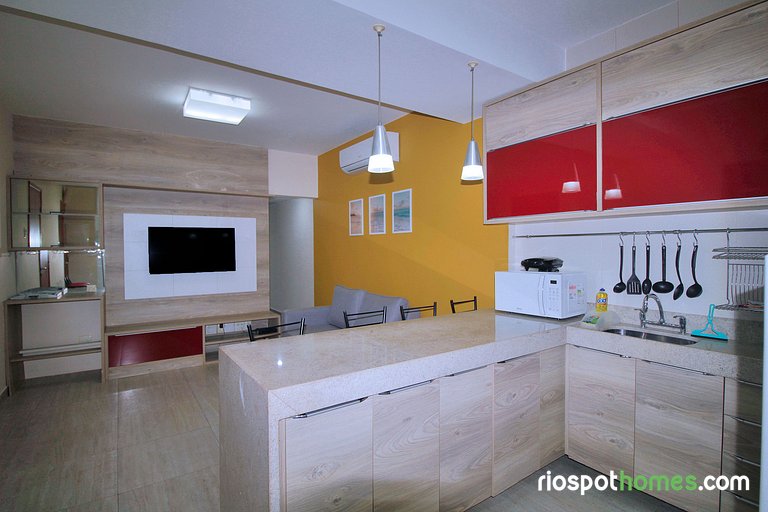 Conforto e Estilo em Ipanema | 2 Quartos D056