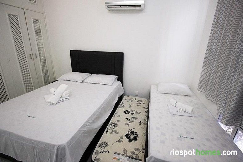 Apartamento aconchegante com ar condicionado e amenidades gr
