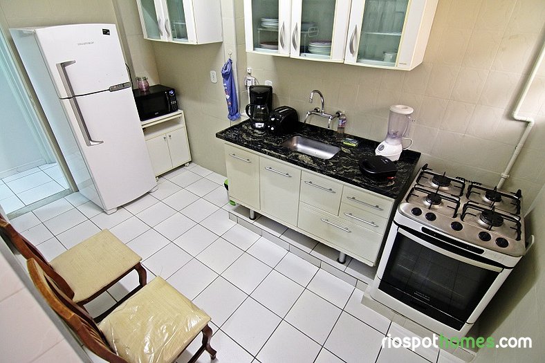 Cómodo apartamento de dos dormitorios en Copacabana - Rio de